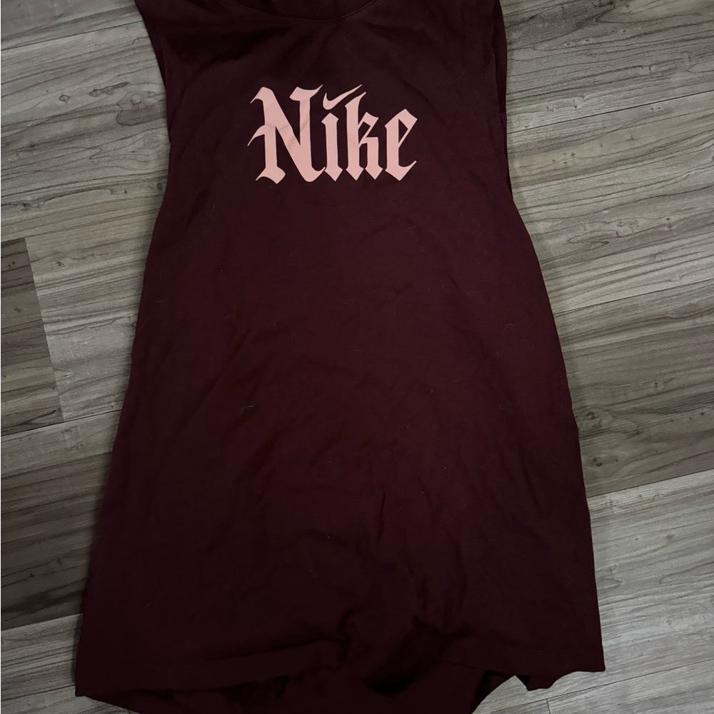 Nike Maroon Sleeveless Dress